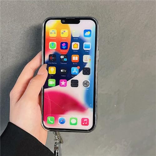 Coque miroir cœur iPhone 11 argent plissé résout le manque de miroir de poche - 5