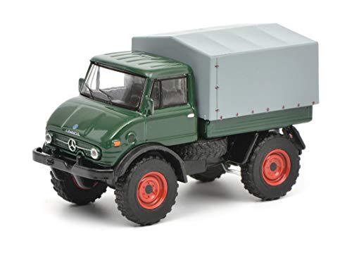 Schuco 452015800 Unimog U406, dunkelgrün 1:64 Mercedes-Benz...
