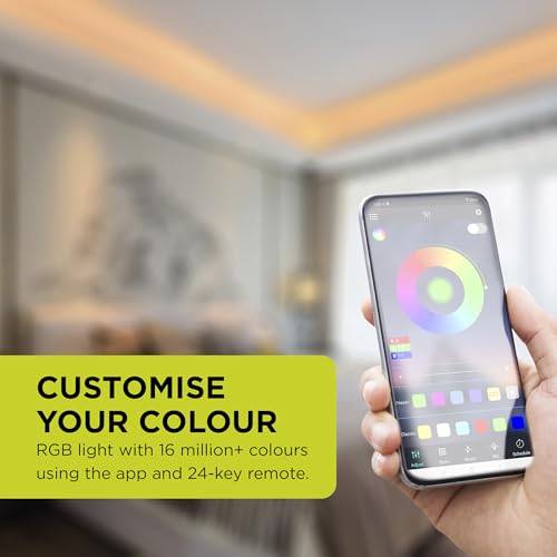 Integral 5m RGB LED Strip Light, Colour Changing, Dimmable, Music Sync - Tuya WiFi Smart App & Remote Control, Plug & Play with UK Plug - for Bedroom, Living Room, Office, Kitchen and More - Image 3
