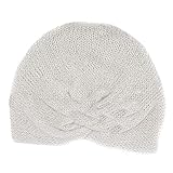 Turbante de punto para mujer en Lana Mohair con Lentejuelas