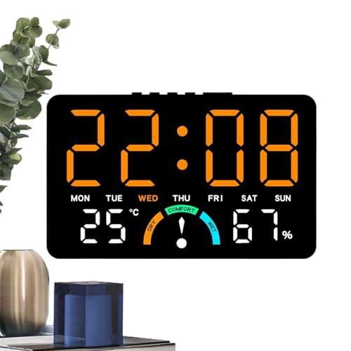 Reloj digital pantalla de humedad para evitar ambiente seco casa 8