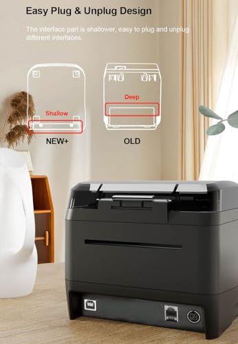 PeriPeri 80mm 3inch Bluetooth Direct Thermal Label + Receipt Printer for Print Labels & Receipts Compatible with iOS, Windows 152mm/s Print Speed - Image 4