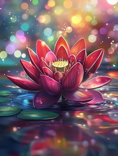 Diamond Painting Fleur 5D avec kit broderie diamant complet 70x95cm
