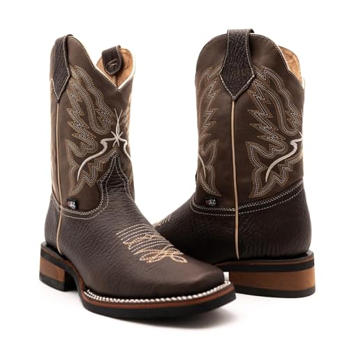Men's boots, leather, choco style3