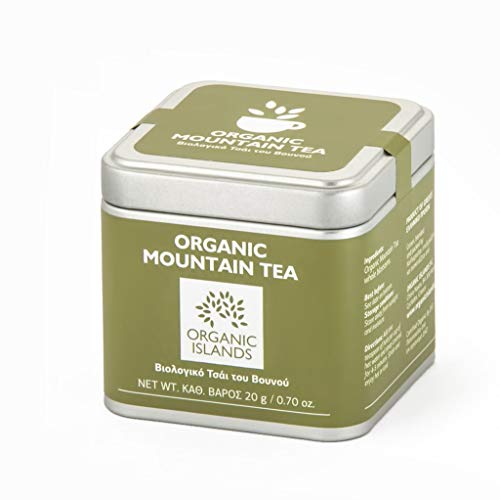 Organic Islands Herbs Greek Mountain Tea Single Cube Tin, 20 g (Pack of 2)