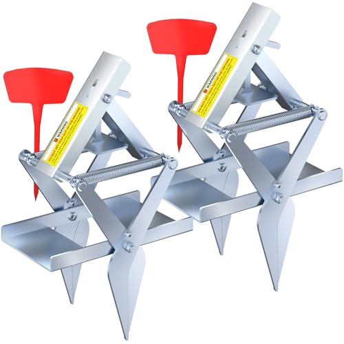 Mole Traps, 2 Pack Scissor Mole Trap with Rust-Proof Steel & High-Resilience Spring, Reusable...