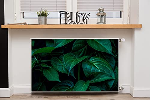 Tapis magnétique de radiateur cache chauffage feuilles vertes - 3