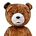 Gonglian Global Adult teddy bear mascot costume Halloween Short Plush Brown Bear Costume perfect choice for themed parties and corporate events