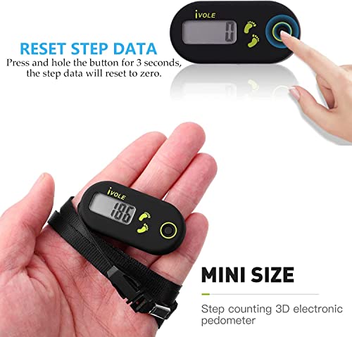 Sunshine Smile Schrittzähler Mini Ring - Einfach zum Gehen - Genau Elektronisch