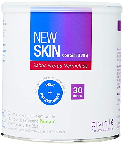 Colágeno Hidrolisado - New Skin -Frutas Vermelhas - 330gr, Divinitè Nutricosméticos