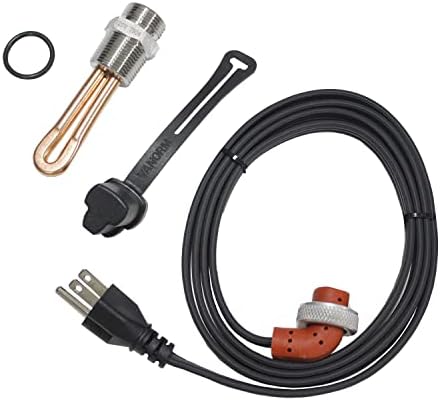 VANORM Engine Block Immersion Heater Replacement 3500022 compatible with Cummins Paccar 3/4" NPT Thread 120 Volts 750 Watts