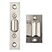 Stainless Steel Invisible Roller Catch for Wooden Doors, KTV, Hotel Rooms - 90x20mm Silver Door Positioning Bead with Smooth Silent Closure, Includes Screws