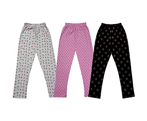 Image of KAYU Kids 100% Cotton Printed Capri for Girls - Regular Fit [Pack of 3]