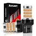 AUXLIGHT 7440 7441 7443 7444 T20 992 W21W LED Bulbs Amber Yellow, Ultra Bright 57-SMD LED Replacement for Blinker Lights, Turn Signal/Parking or Running Lights, Brake/Tail Lights (Pack of 2)