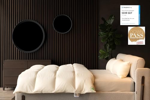 Vitaschlaf® Bio-Luxe-KBA TESTSIEGER W5 - WARM 100% GÄNSE Organic...