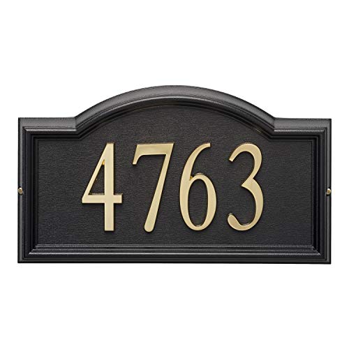 Whitehall Products Standard Wall Design-It Arch Plaque Frame, Black #TOP2