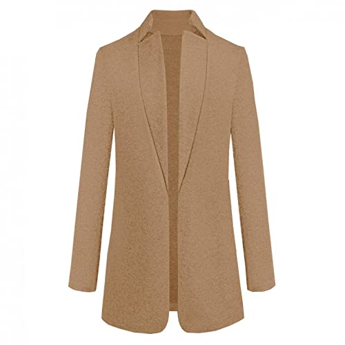 Women's Pea Coat Jackets, Hongdao Women's Winter Double Breasted Artificial Wool Blend Long Coat Jacket Trench #TOP2