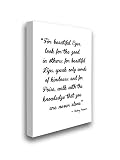 Audrey Hepburn Printed Painting Quote Audrey Hepburn Nifty Canvas Hepburn Art Gift for Her 8" x 12"