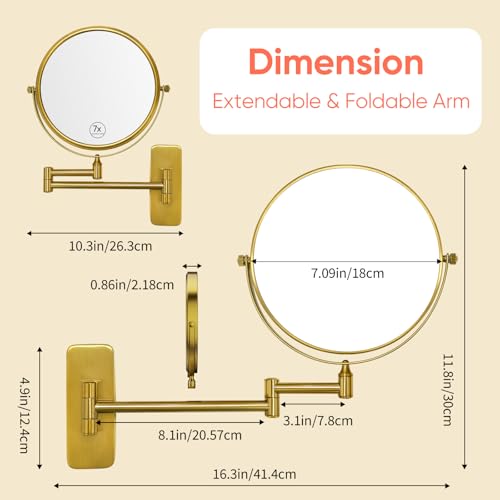 Miroir maquillage mural x7 pour simplifier votre routine beauté - 5
