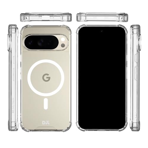 Image of DailyObjects Clear Magnetic Phone Case Cover Compatible with Google Pixel 10 Pro XL | Wireless Charging Slim Back Cover | 2 Layer Edge Protection & Shockproof