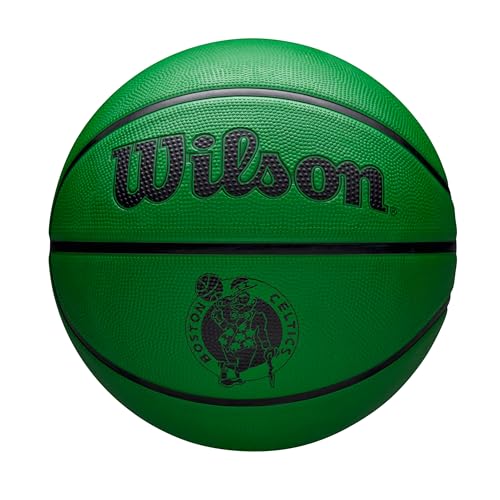 Wilson NBA Team Tribute Solid Basketball, Mit Pro-Nähten, Luftstabilität und Performance-Außenhülle, Für das Spiel im Freien, Material für alle Oberflächen, Team: Dallas Mavericks, Blau, Größe: 5