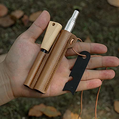 pederneira fogo - Fire Starter Com Ferro Vara Tradicional, Artesanal Com Aço Fogo Espesso | Isqueiro