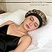 Akiweili Satin Bonnet for Sleeping Women,Bonnet for Sleeping,Suitable for All Hair Types, Adjustable Straps (Leopard Print)