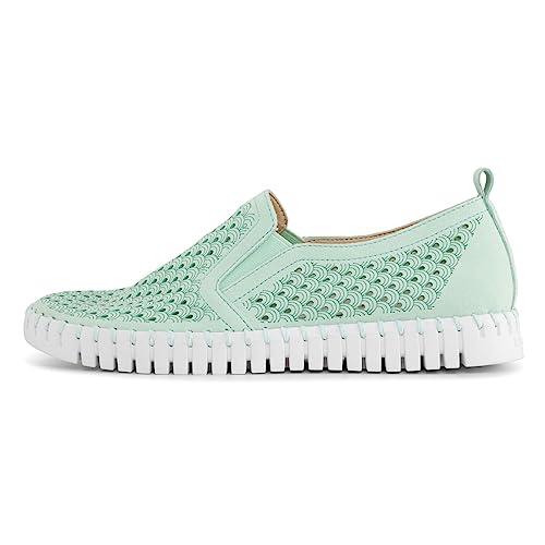 Image of Ilse Jacobsen HORNBAEK Women's Tulip Slip-On Flat | Elastic Side Panels | Lightweight Flexible Comfort.