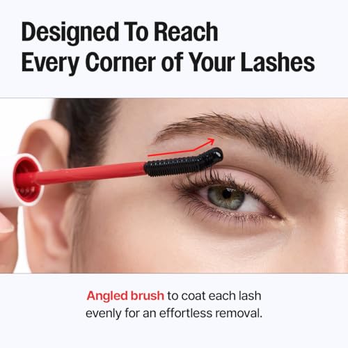 Image of CLIO Kill Lash Mascara Remover, Waterproof Eye Makeup Remover with Curved Precision Brush, Oil Cleanser for Superproof Mascara and Lash Base, No-Rub Gentle Cleansing, Safe for Sensitive Eyes