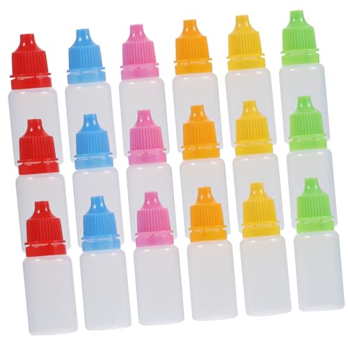 FOMIYES 10ml Liquid Dropper Bottle Set Screw-lid Bottle Travel Size Dropper for Home Pet Use Random Color