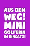 minigolf indoor olten  Minigolf: Minigolferin im Einsatz!: Notizbuch / Notizheft für Indoor Minigolf-Platz A5 (6x9in) liniert mit Linien
