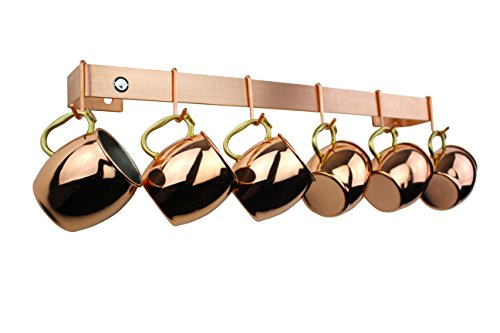 Enclume WR1 SCP Brushed Copper Handcrafted 24 Inch Utensil Bar Wall Rack thumb #3