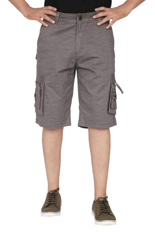 Zip Lock Pockets Cargo Shorts-image-42