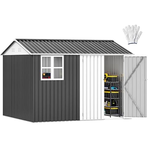 DWVO 10x8ft Steel Shed Cover