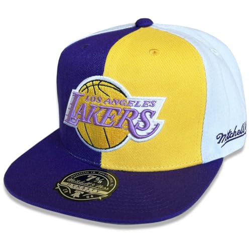 Gorra ajustada Mitchell & Ness Los Angeles Lakers miniatura 1