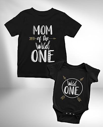 Tstars Wild One Mommy and Me Outfits - Cute Matching Shirt Set for Baby's 1st Birthday and Mother's Day4