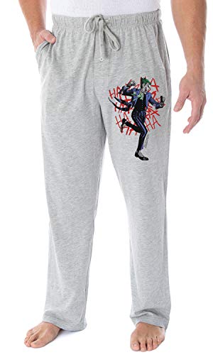 DC Comics Men's The Joker HA! HA! HA! Broken Mind Adult Sleepwear Lounge Pajama Pants