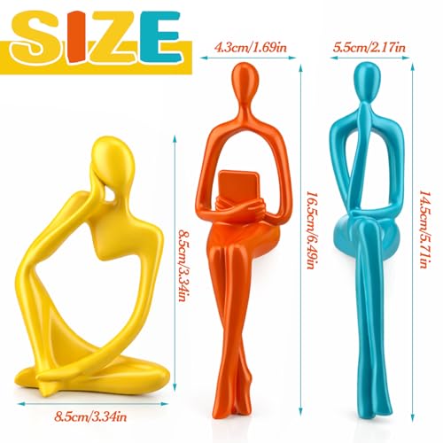 Set de 3 Figuras Decorativas Modernas de Pensador miniatura 3