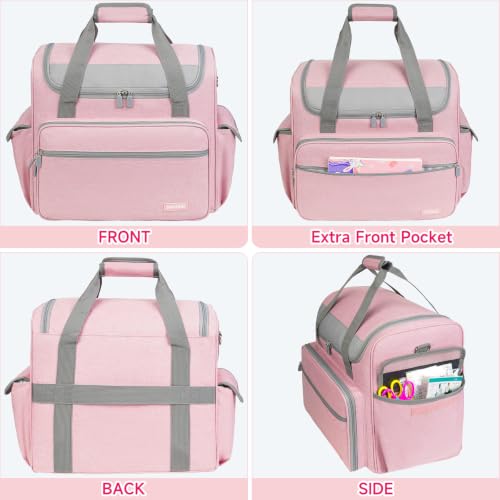 Image of Craft Bag for Scrapbook Supplies, Large Scrapbook Storage Bag for Art Tools