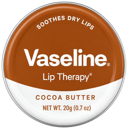 Image of Vaseline Lip Theraphy COCOA LIPS with Cocoa butter 20g Retro Tin, Transparent