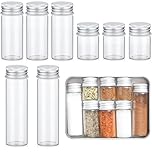 Lafuntar Mini Camping Seasoning Bottle Set, Empty Camping Spice Bottle Kit (Seasoning not included).