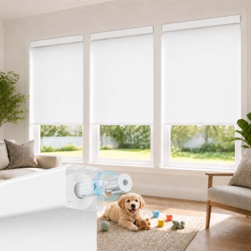 ColourTree Cordless Blackout Roller Shades,Free‑Stop Blinds for Window