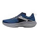 Saucony Men's Ride 17 Sneaker, Tide/Silver, 12