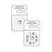 Brady 95681 5" Height, 3" Width, Red on White Color Moderate Weather Temporary Self-Expiring Parking Permit, Legend "Temporary" (Pack Of 500)