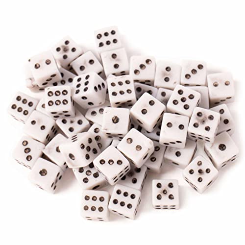 Microdice - 50-Pack 5Mm Of Tiny Six-Sided D6 Gaming Mini Dice - Novelty Geek Gift Set For Tabletop Gamers, Casino Night Parties, Wargames, Board Games, And Early Elementary Math Learning Counters #TOP1