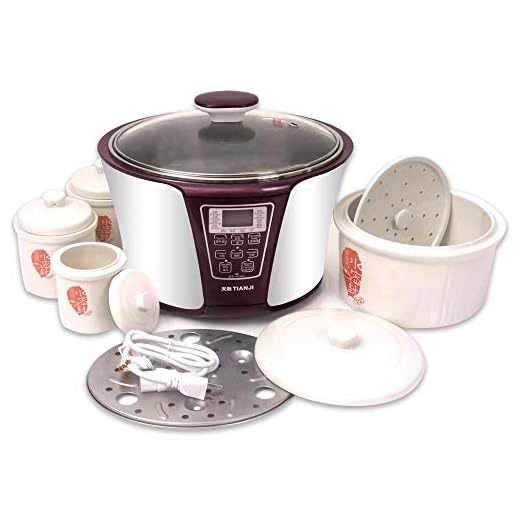 TIANJI Smart 4 Ceramic Pot Electric Stew Pot DGD33-32EG 4-in-1 3.2L+2x0.65L+0.45L