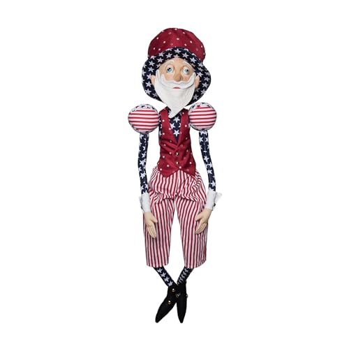 GALLERIE II Attitus Star 4th of July Patriotic Gathered Traditions Joe Spencers Figurine 34 Red