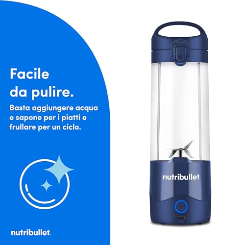 NutriBullet Portable 0,475 L Frullatore per sportivi Blu 5 NutriBullet Portable 0,475 L Frullatore per sportivi Blu