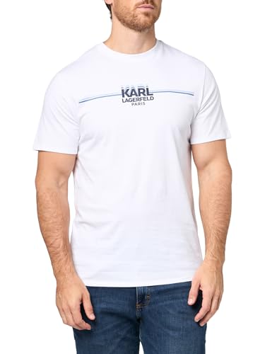 T-Shirt Homme Karl Lagerfeld Luxe à Rayures Collection Race