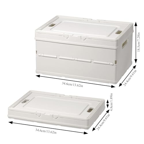 Bac de rangement empilable et pliable cube avec couvercle pour vêtements - 6